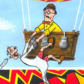 Starosta na balonu - komiks Čendy Buráčka