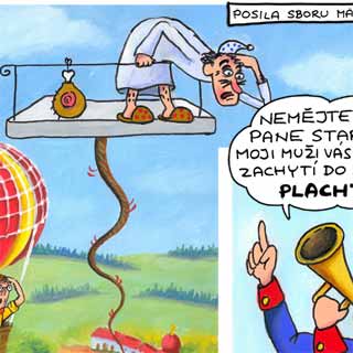 Starosta v oblacích - komiks Čendy Buráčka
