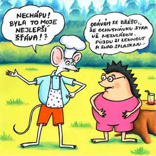 Myšák s ježkem - komiks Čendy Buráčka