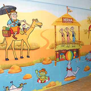 Malba s Čendou a surikaty v nemocnici ve Znojmě